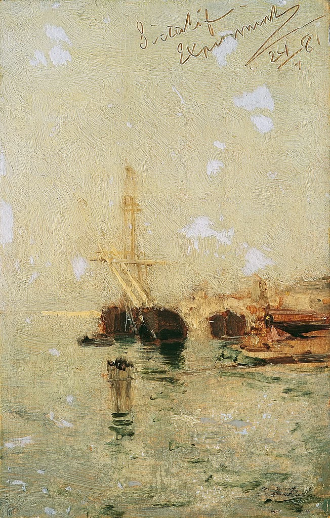 Studio da Venezia con nave - Österreichische Galerie Belvedere, Vienna